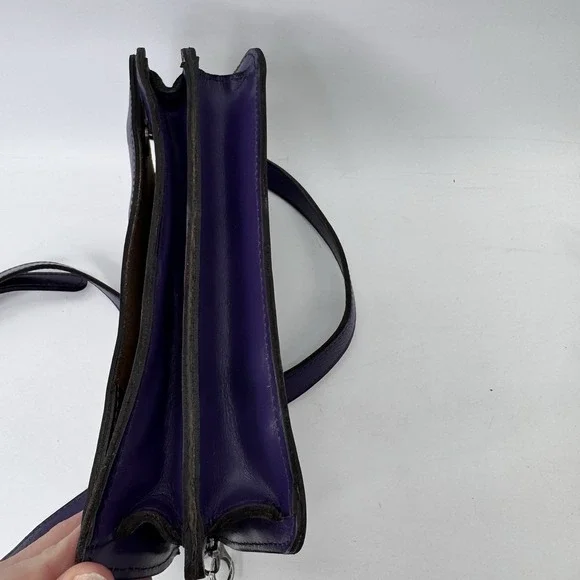 Patricia Nash Annecy Flap Violet Embroidered Crossbody Bag Butterfly Flap - Picture 6 of 16